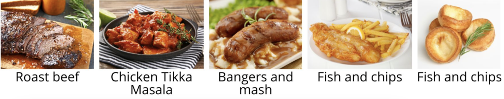 La gastronomía inglesa